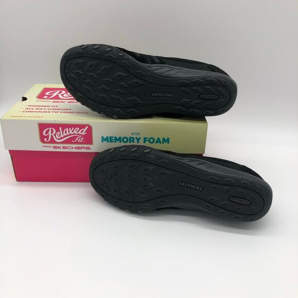 New Sketchers Black Breathe Easy Jackpot Women’s Shoes 8 Memory Foam - Picture 3 of 5